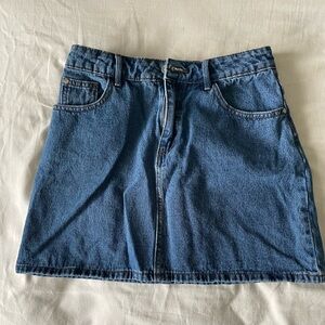 Denim mini skirt